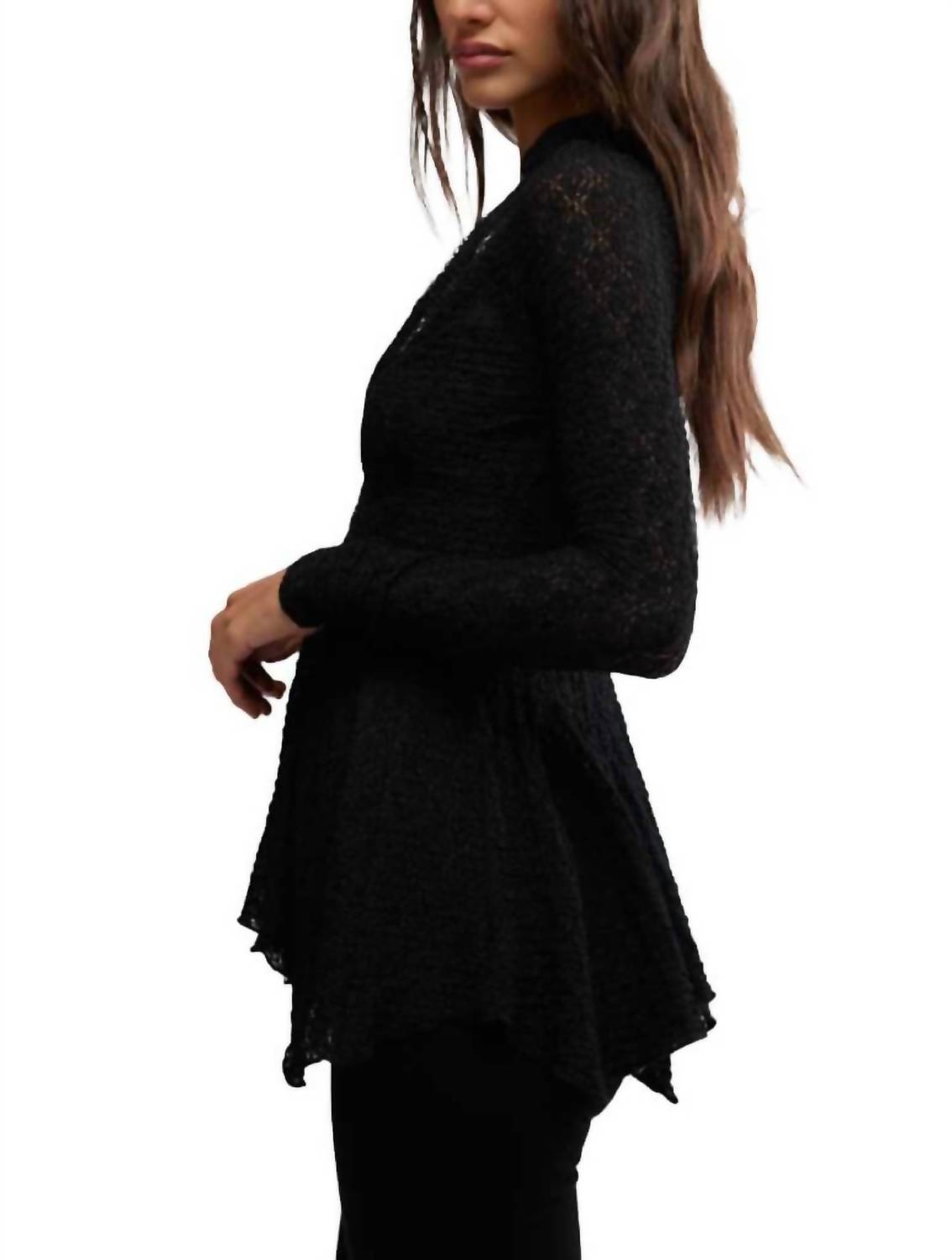 Free People - Janey Lace Long Sleeve Top