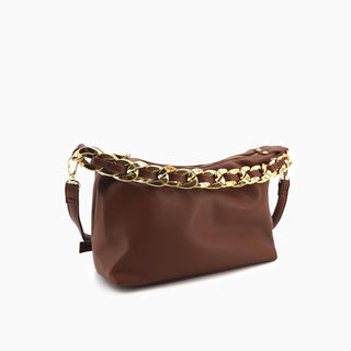 Like Dreams - Women's Penelope Braided Gold Chain Crossbody Bag