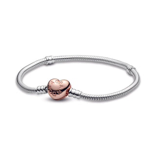Pandora - Women's Moments Heart Snake Bracelet