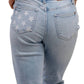 Judy Blue - American Stars Mid-Rise Cuffed Boyfriend Jeans