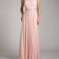 Fiesta Fashion - Lace And Satin Long Bridesmaids Maxi Dress