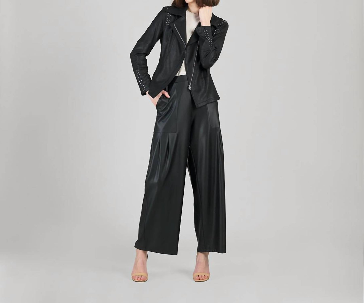 Clara Sun Woo - Liquid Leather™ Studded Jacket