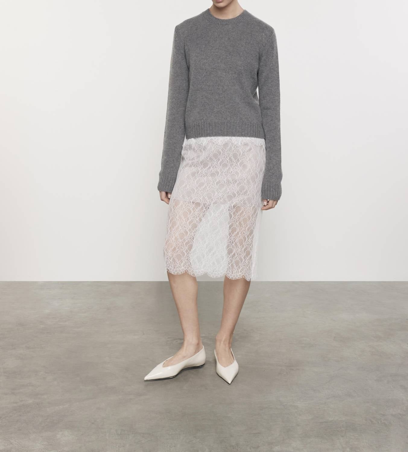 Enza Costa - CASHMERE EASY LONG SLEEVES CREW TEE