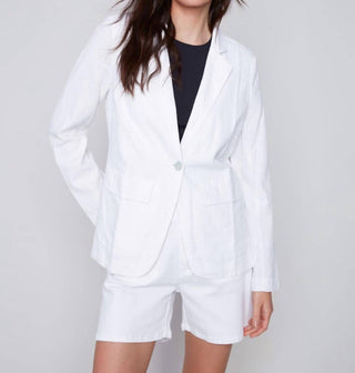 Charlie B - Solid Linen Blazer