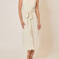 Cozy Co. - Button Up Midi Dress With Waist Tie Detail