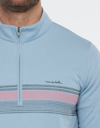 Travismathew - UPGRADED STRIPED QUARTER ZIP JACKET