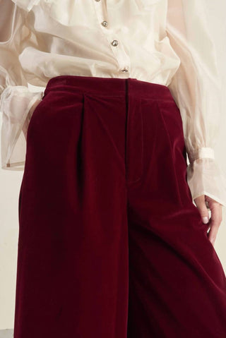 Freemarket - Coy Charm Velvet Wide Leg Pant