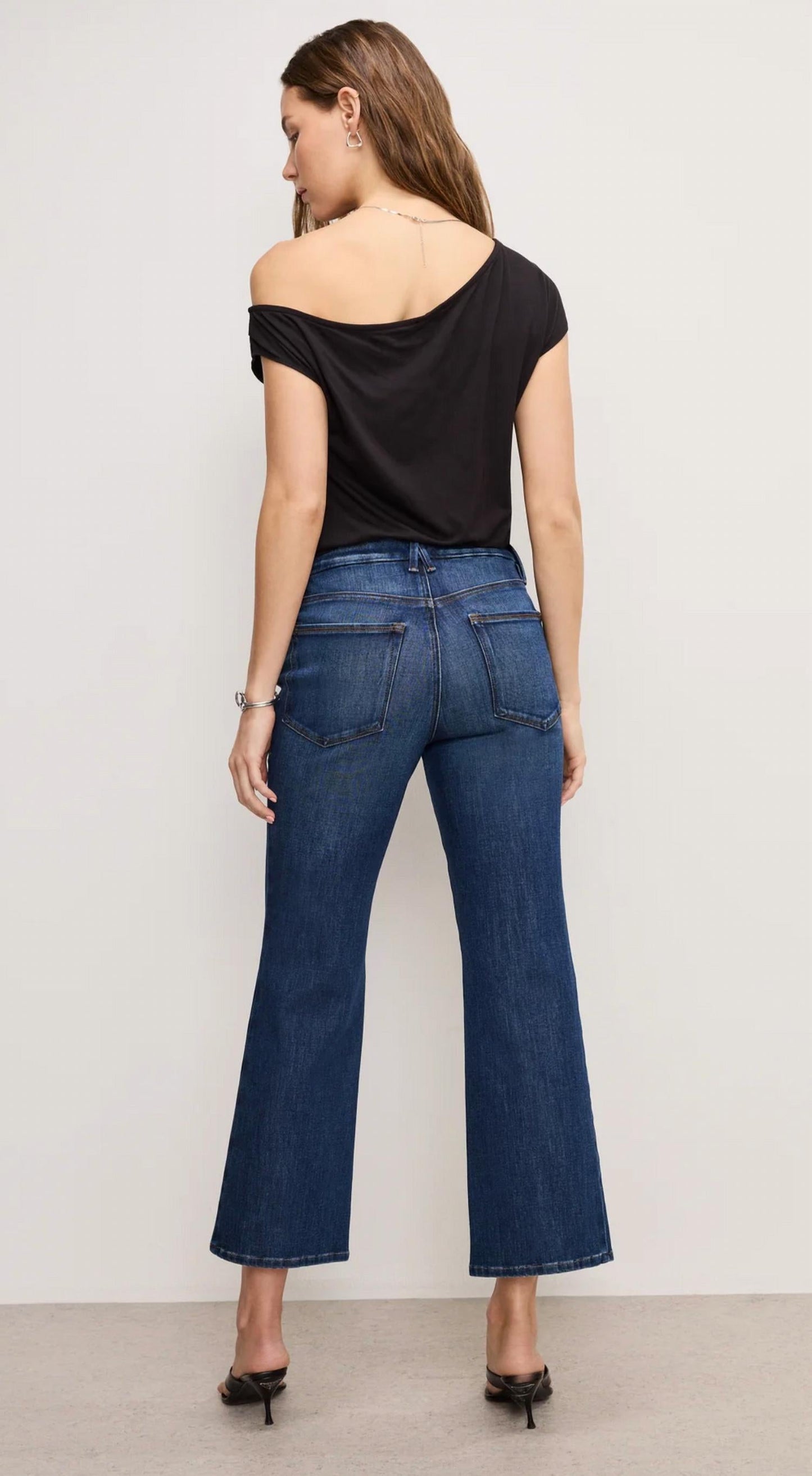 Good American - Good Legs Cropped Mini Boot Jeans