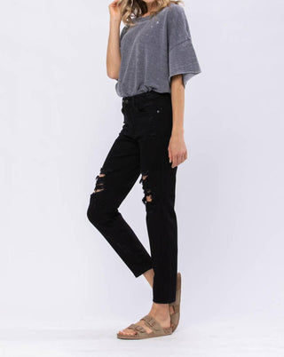 Judy Blue - High Waist Destroyed Boyfriend Denim Jeans