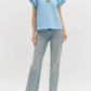 Entro - Flutter Sleeve v-neck top