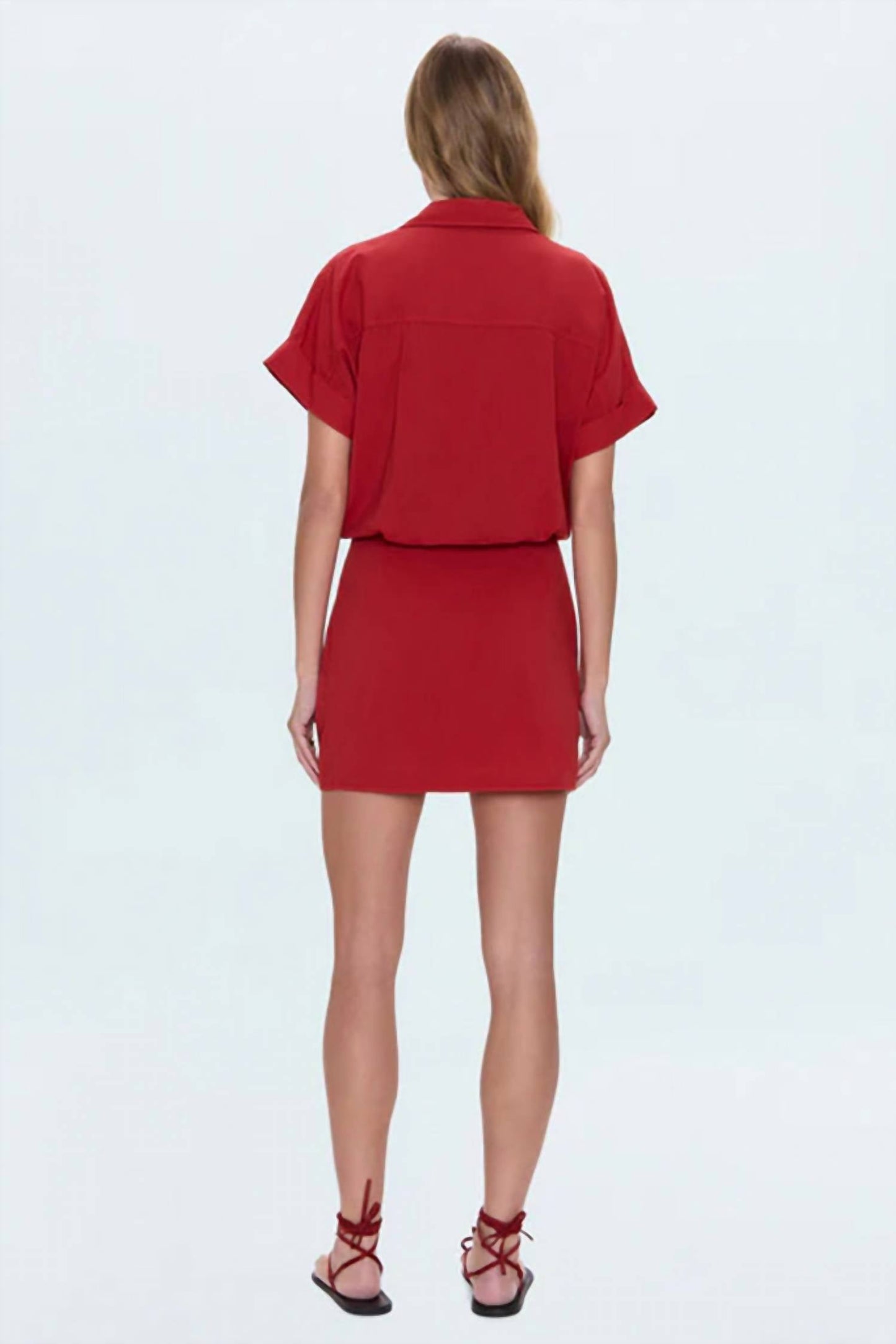 Pistola - Blythe Short Sleeve Shirt Mini Dress