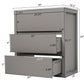 Freestanding Bathroom Vanity With Ceramic Sink, 2 Full Extension Drawers