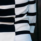 Joseph Ribkoff - Striped Sweater Knit V-neck Pullover