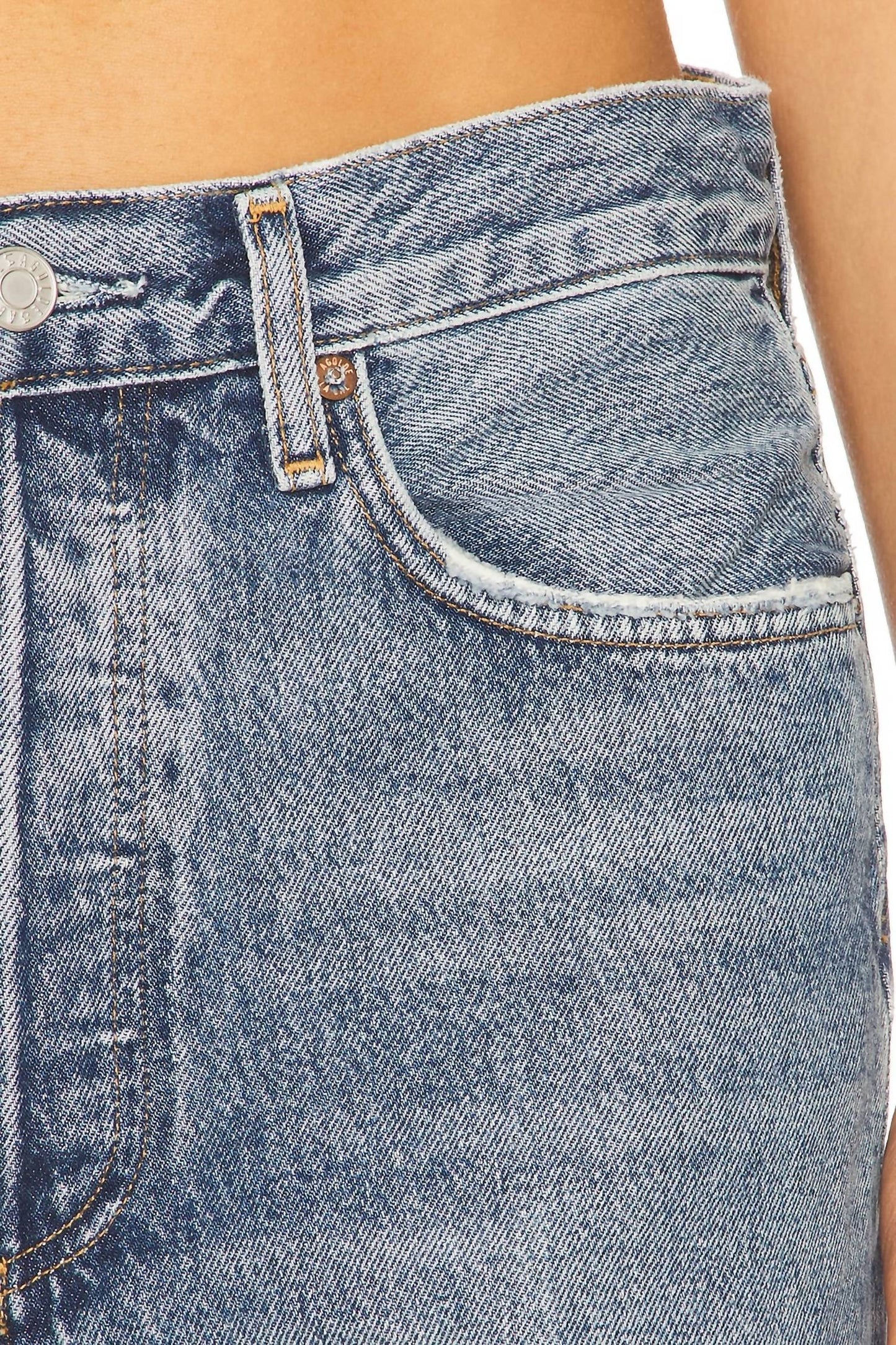 Agolde - Fran Low Slung Easy Straight Jeans