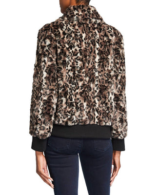 Johnny Was - Leopard Faux Fur Bomber Jacket