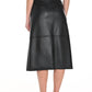 Frank Lyman - Vegan Leather Midi Skirt