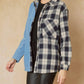 Entro - Denim & Plaid Top