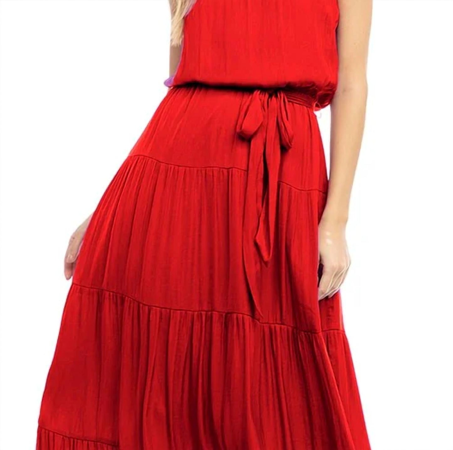 Naked Zebra - Maxi Tiered Tube Dress