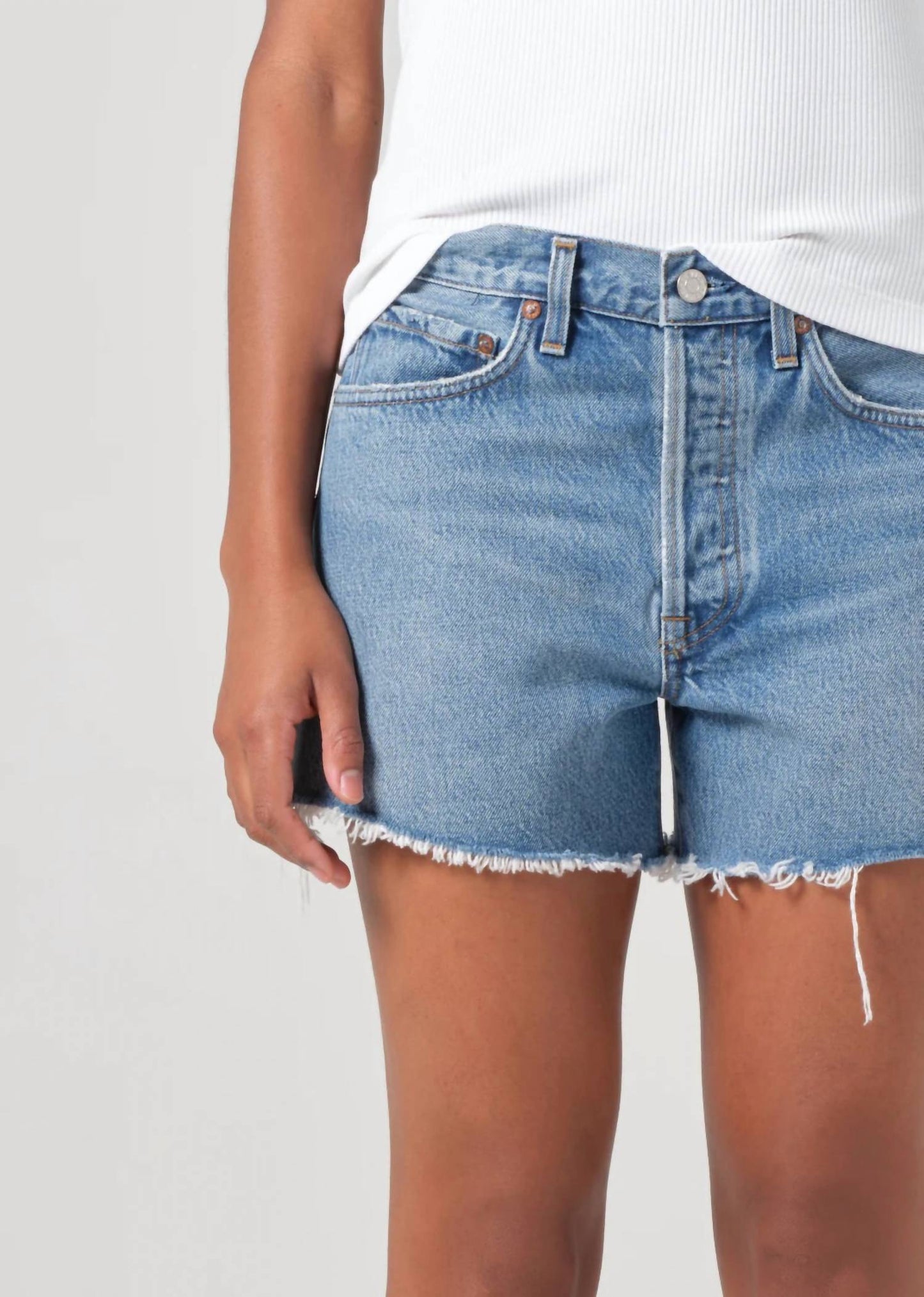 Agolde - Parker Long Jean Short