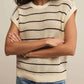 Z Supply - Ines Striped Crochet Sweater Top