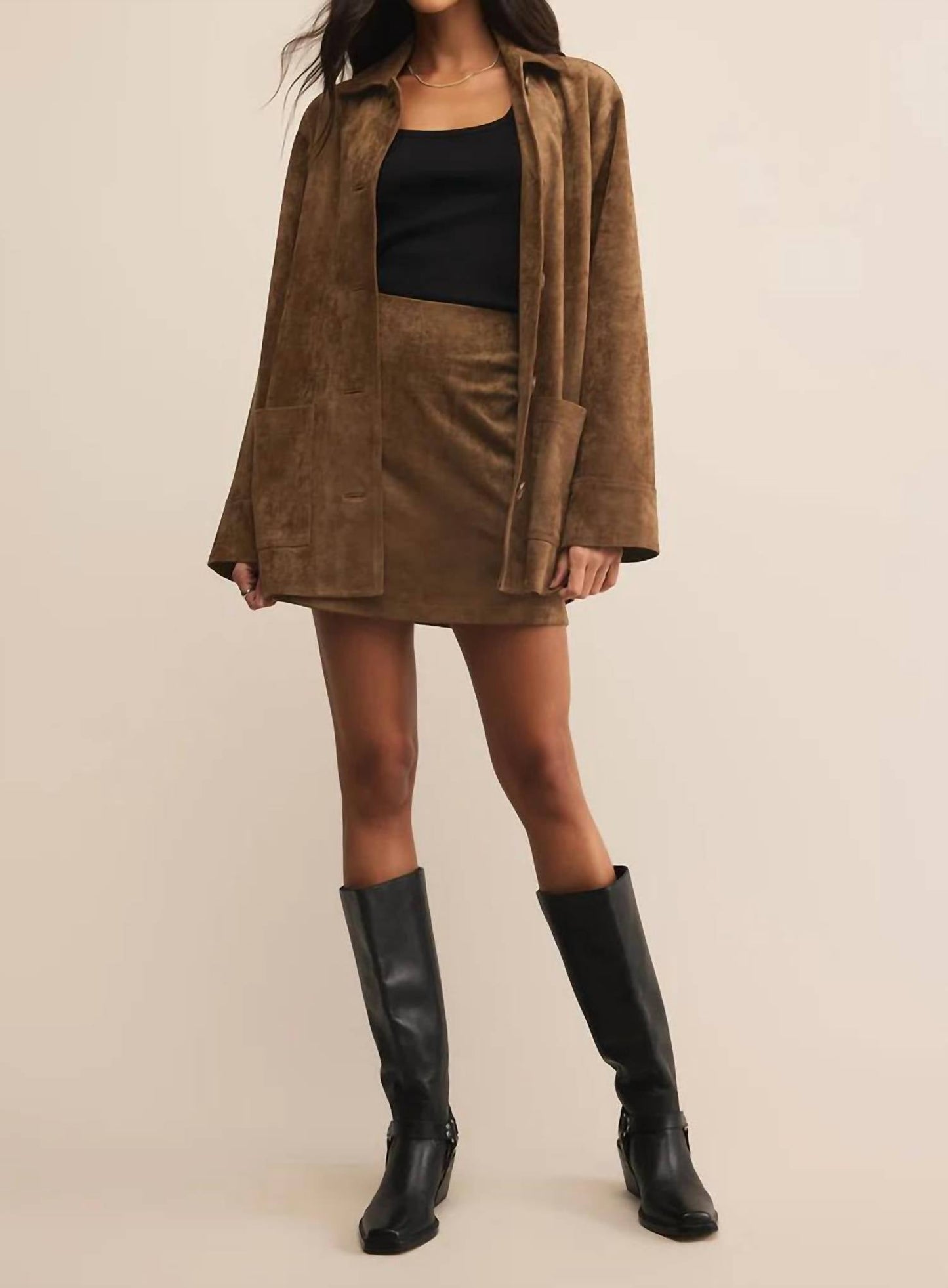 Z Supply - Ciera Suede Mini Skirt