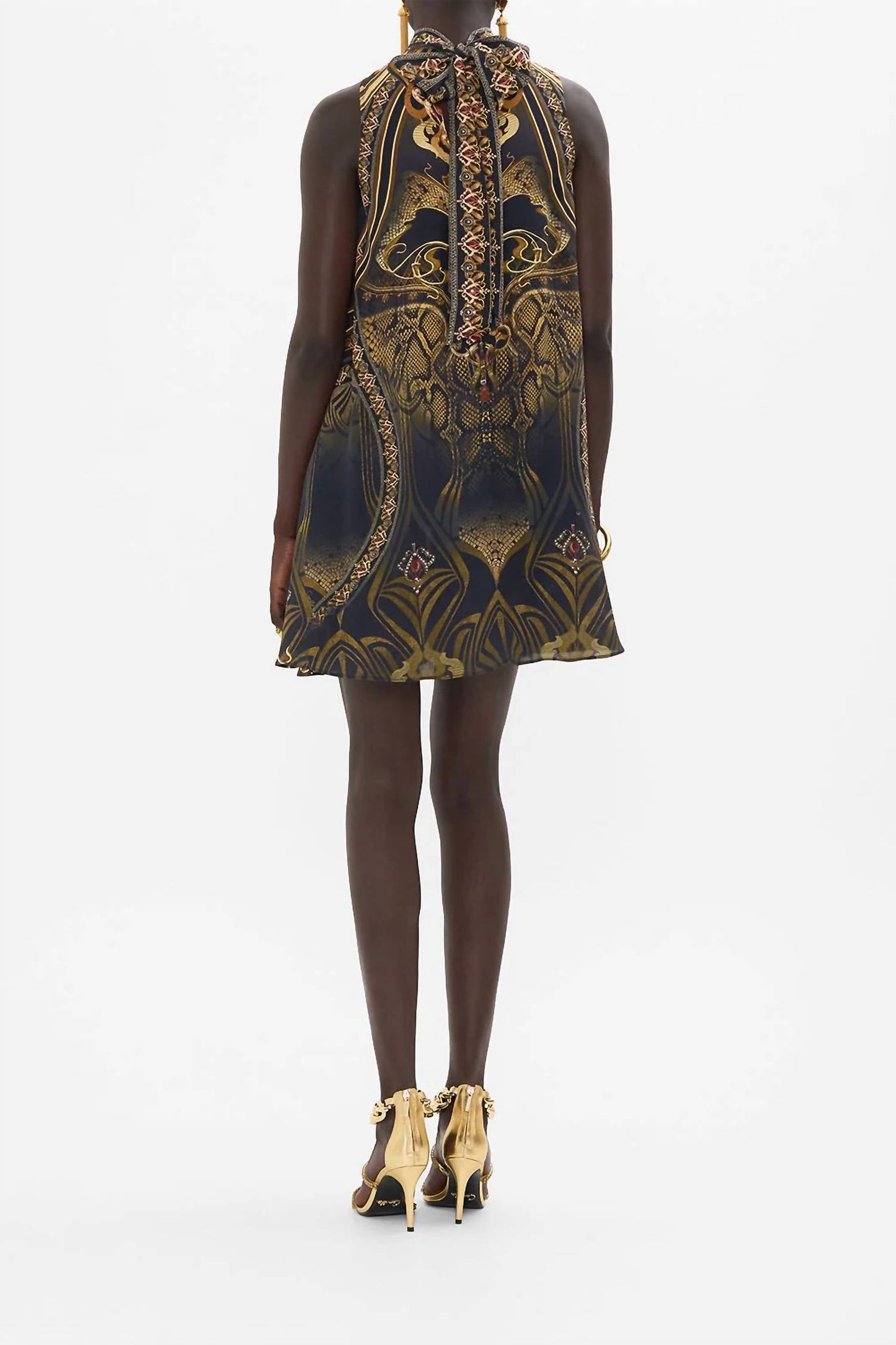 Camilla - Back Neck Tie Short Dress