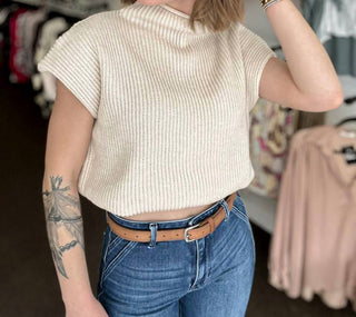 Zenana - Right On Task Mockneck Sweater