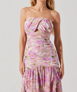 Astr - Estefany Strapless Maxi Dress