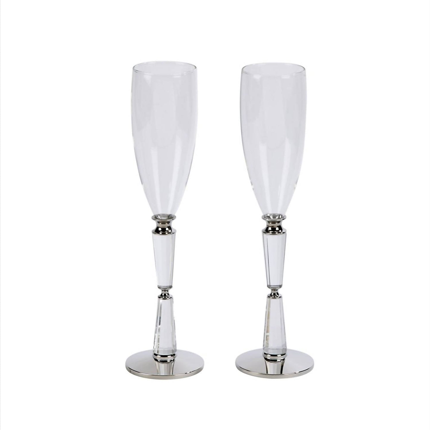 Creative Gifts International - Facet Toasting Flutes Set