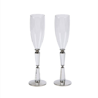 Creative Gifts International - Facet Toasting Flutes Set