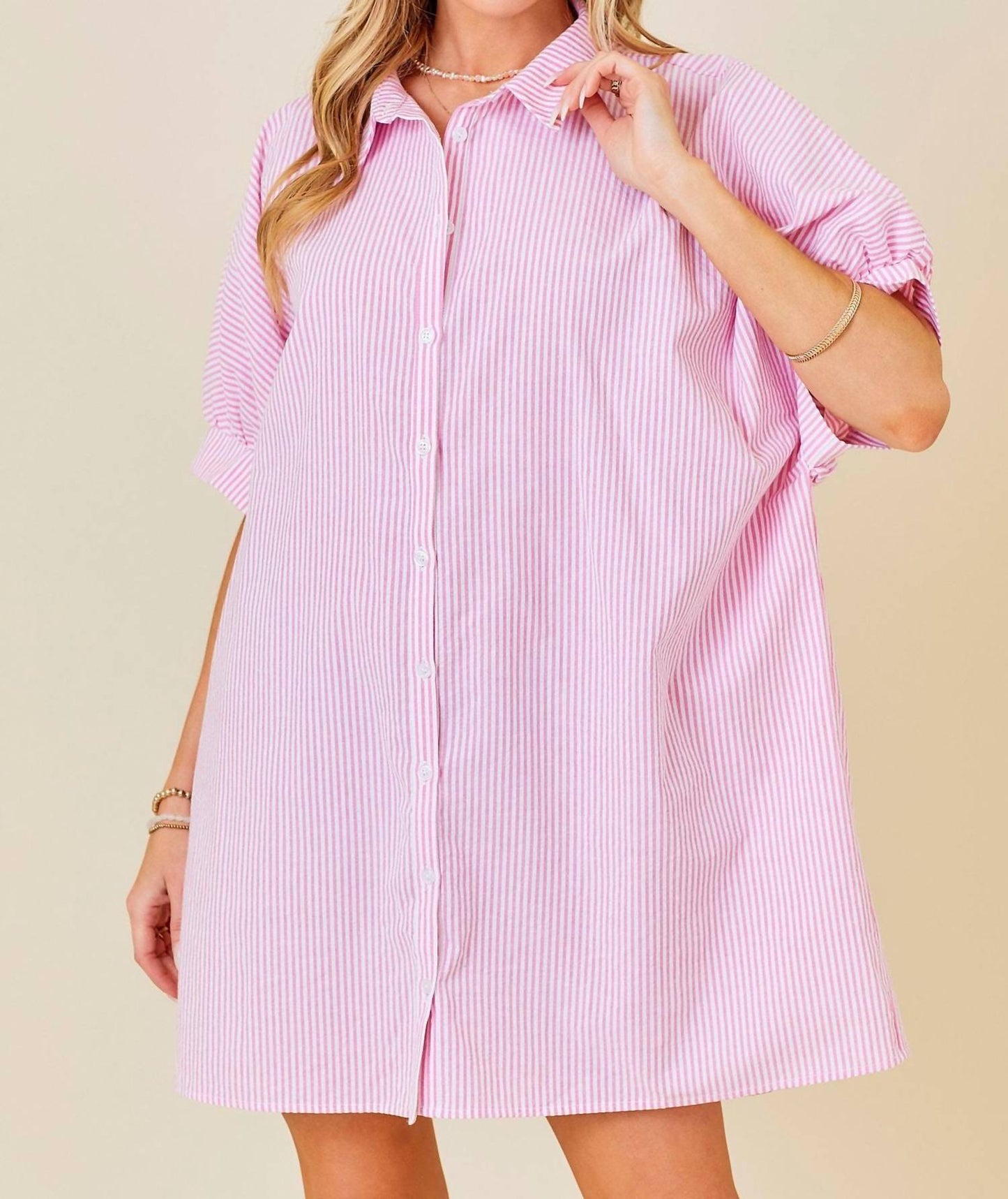 Day + Moon - Oversized Striped Dress