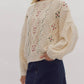 Entro - Cable Knit Round Neck Sweater