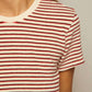 Perfectwhitetee - Bree Loop Terry Stripe Crew Neck Tee
