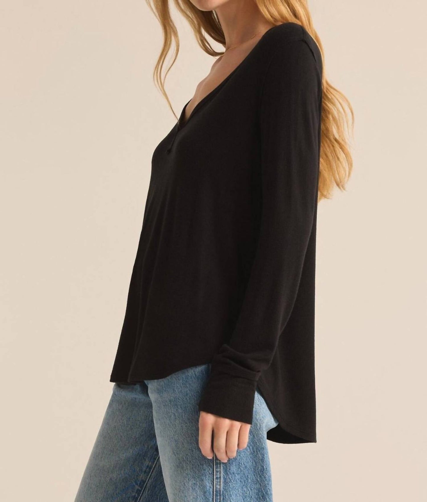 Z Supply - Ribbed Henley V-neck Top