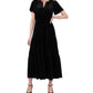 August Sky - Tiered Empire Waist Midi Dress