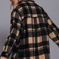42Pops - Women's Check Printed Fleece Shacket