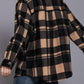 42Pops - Women's Check Printed Fleece Shacket