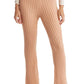 WAYF Sawyer Rib Wide Leg Pants in Peach , Size Large