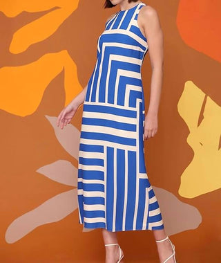 Donna Morgan - Quincy Geometric Print Maxi Dress