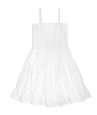 Flowers By Zoe - Girl's Annice White Lace Dress
