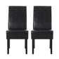 Contemporary Dining Chair With Rubberwood Legs (Set of 2)