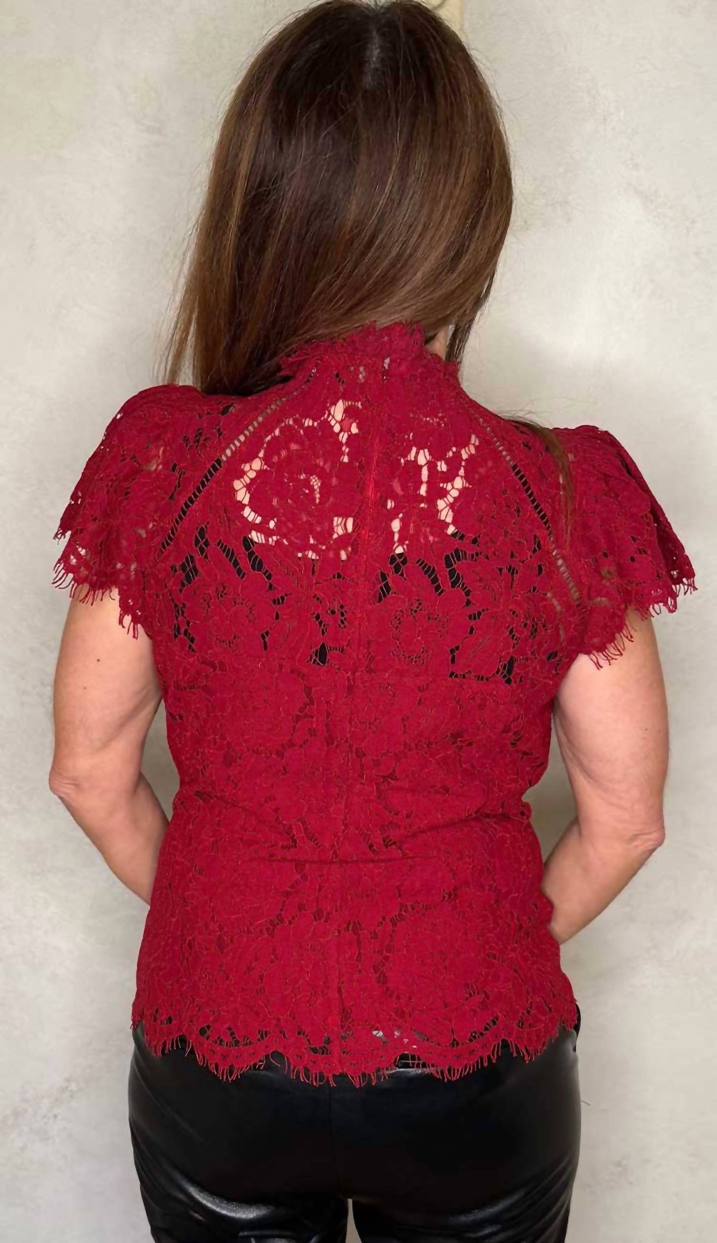 Generation Love - Ambrose Lace Top Scarlett
