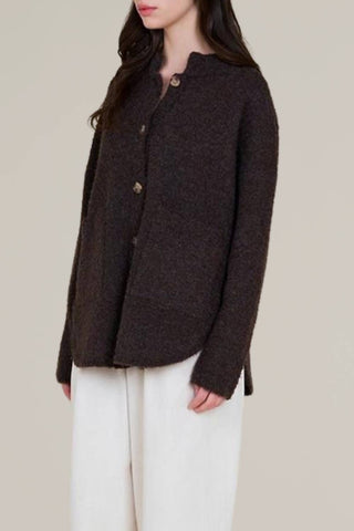 Grade & Gather - Boucle Button Down Cardigan