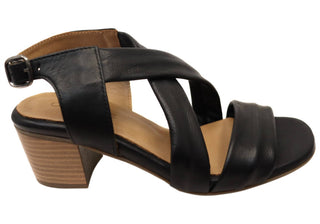 Bueno - Women's European Leather Mid Heel Sandal