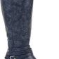 Journee Collection Women's Extra Wide Calf Knee High Boot Blue Size 7.5 M