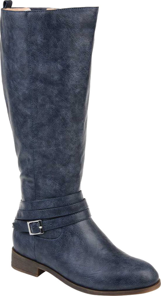 Journee Collection Women's Extra Wide Calf Knee High Boot Blue Size 7.5 M