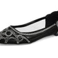 Journee Collection Women's Batavia Embellished Flats Black Size 6.5 M
