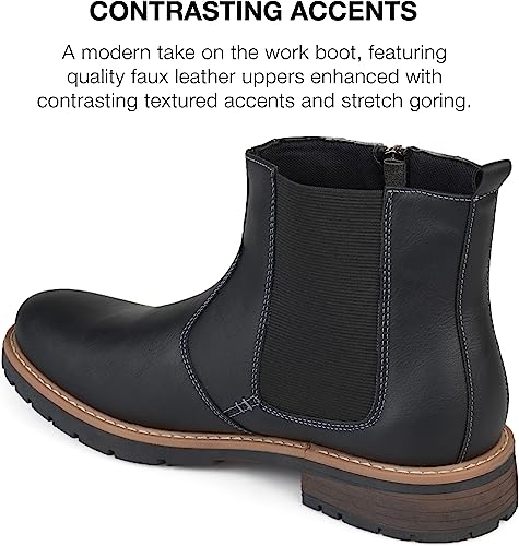 Vance Co. Men's Pratt Boot Black Size 12 W