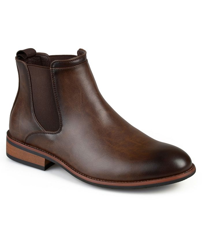 Vance Co. Men's Landon Dress Boot Shoes Brown Size 10 M