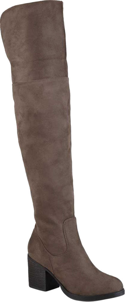 Journee Collection Women's Wide Calf Sana Boot Brown Size 11M